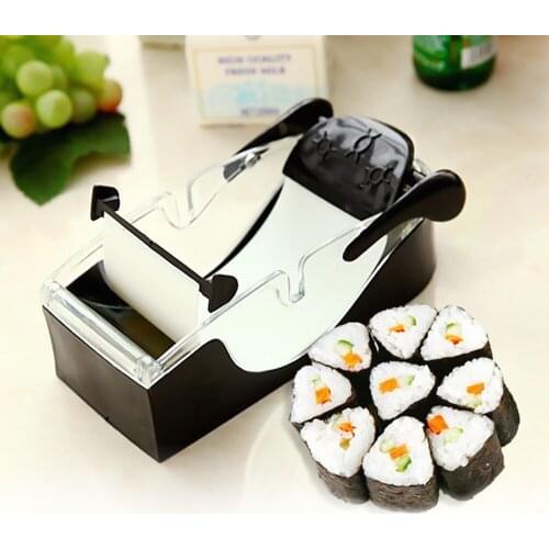 Sushi Roll Maker DIY Rice Roller Mold Perfect Cutter Easy Sushi Making Machine Sushi Roller Maker Kitchen Gadget