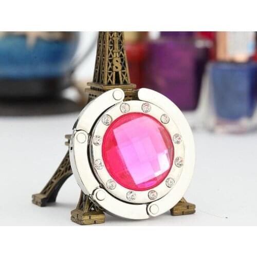 Wedding favor Acrylic hang bag hook Multicolor round hook set auger folding buckles creative christmas party holiday gift