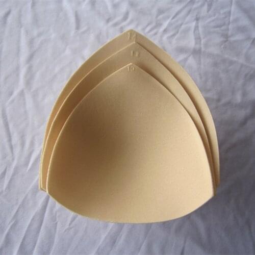 Popular Swimsuit Padding Inserts Women Clothes Accessories Foam Triangle Sponge Breast Bra Bikini Inserts Chest Cups Pads