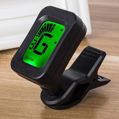 LCD Acoustic Guitar Tuner Clip on Chromatic Ukulele Violin Accessories