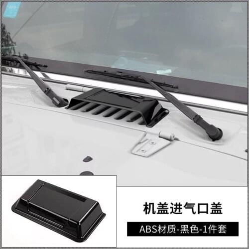 For Jeep Wrangler 2007-2017 1PC Car ABS Chrome Outlet Air Intake Hood Flow Vent Glue Cover Trims Car Styling Accessories