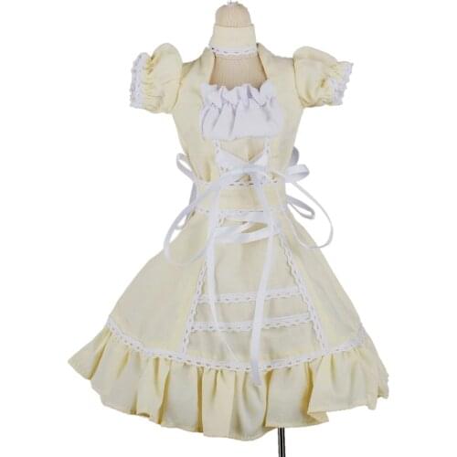 129# Light yellow Dress/Suit/Outfit 1/3 SD DOD DZ BJD dollfie
