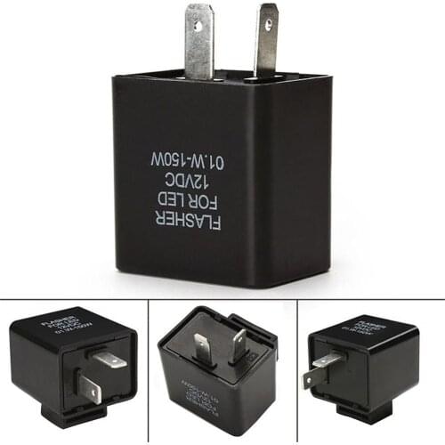 2019 12V Universal 2-Pin EP27 FL27 Electronic Flasher Hyper For Honda Relay Lamp For FIX Motorcycle LED Signal Turn F0Z2