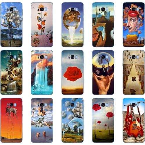 66DD Salvador Dali Soft Silicone Cover Case for Samsung Galaxy S6 S7 edge S8 S9 S10 plus A70 A50 case