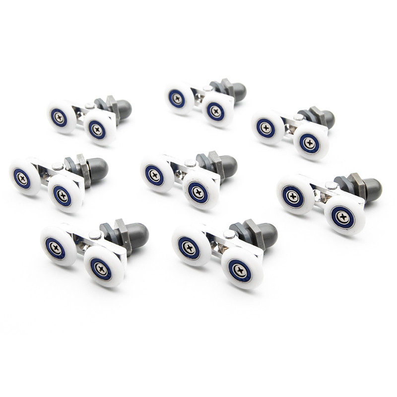 8PCS Shower door rollers runners wheels pulleys pulleys "Rolli" 20MM-27MM