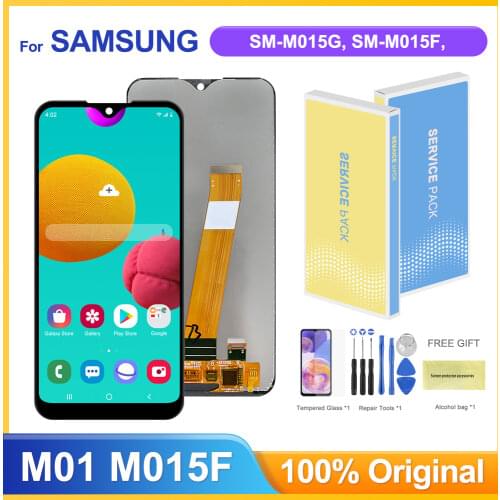 5.7'' Original Lcd For Samsung Galaxy M01 M015 LCD Display Touch Screen Digitizer Assesmbly For Samsung M015F M015G M015DS Lcd