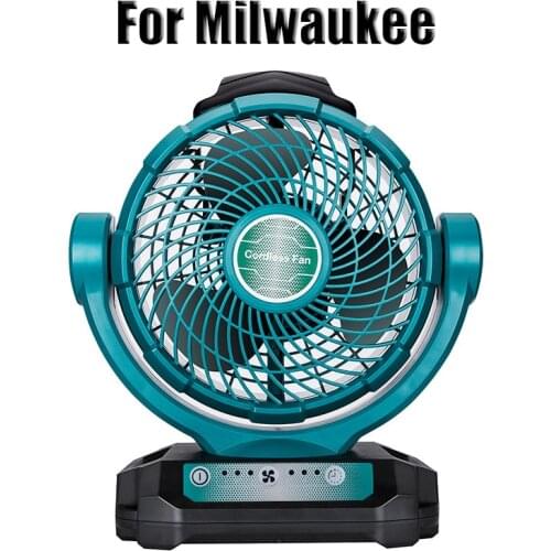 Newest For Milwaukee For Makita For Bosch For Dewalt Power Tool 18V 20V Li-ion battery fan cordless fan For BL1830 BL1850 DCB200