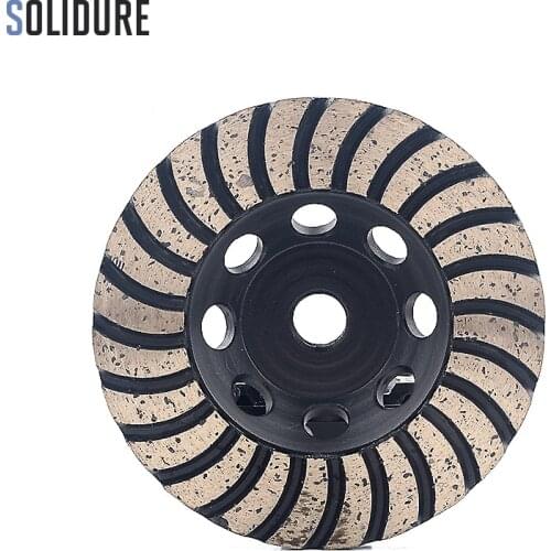 100mm arbor M14 Fine# Turbo diamond grinding cup wheels with Iron backer for grinding stone,concrete and tiles