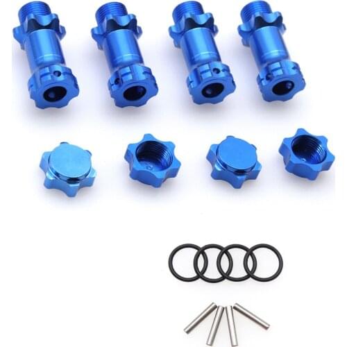 Aluminum alloy 17mm Wheel Hex 30mm Longer Enhanced Mount Adapter Cover Hub For HSP 1/8 Scale Truggy RC Spare Parts