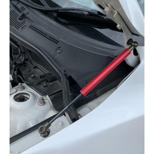 Auto Front Bonnet Modify Gas Struts Lift Support Shock Damper for Mazda2 for Mazda 2 2014-2018 Carbon Fiber Absorber Styling