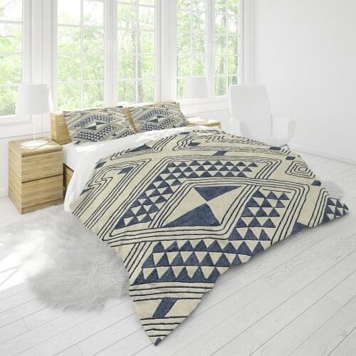 Home Textile Bedding Set Duvet Cover Retro Geometry Fashion Cool Custom Luxury Full Size Comforter Pillowcase Designer Printed