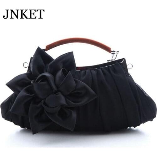 JNKET New Princess Sweet Silk Flower Satins Party Bag Handbag Dride Bag Dress Bag Cheongsam Lady Bag