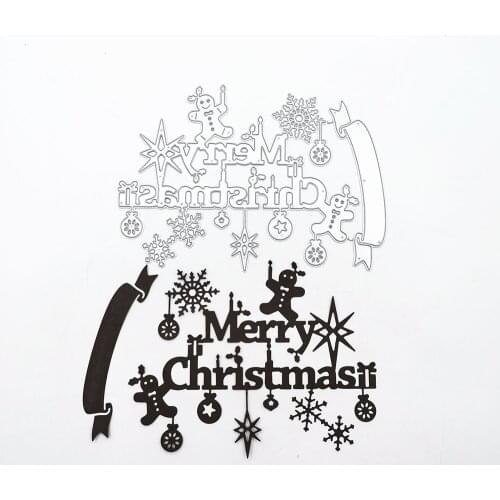 Julyarts Letters Merry Christmas Metal Cutting Dies New 2020 Christmas Dies Cuts Stencils Scrapbook Paper Photo Album
