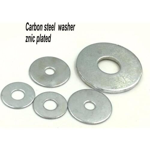 M4x8 10 12 14 16 20 x1mm carbon steel Flat washer Spacer fastener znic plated widen larger big Washer screw bolt nut pad gasket