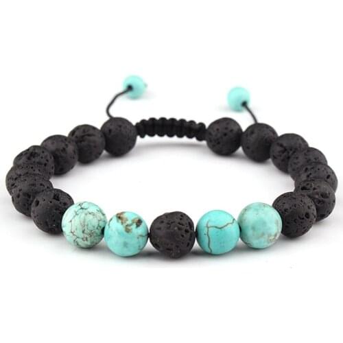 Fashion Personality 8mm Volcanic Rocks Beads Bracelet Energy Yoga Bracelets