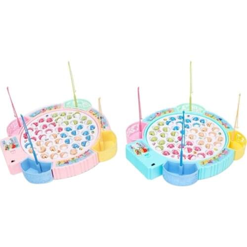 Fishing Game Toy Set with Rotating Board Fingers Fishing Game with MusicSafe and Durable Birthday Gift ​for Toddlers
