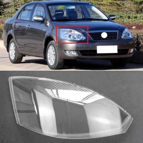 Roavia For Geely Vision 06-13 Front Headlight Head Lamp Cover Lampshade Waterproof Lamp Shade Lampcover Shell Protector Hood
