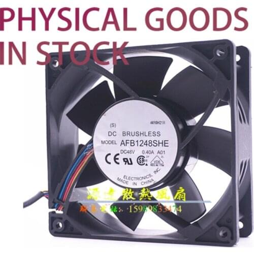 Original Brand New 12CM 12038 Cooling Fan 48V 0.40A AFB1248SHE AFB1248SHE-CE96