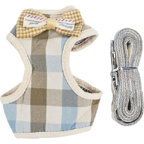 Pet Collar Dog Harness Breathable Mesh Vest Adjustable Dog Harness and Leash Set for Small Dogs Dog Accessories
