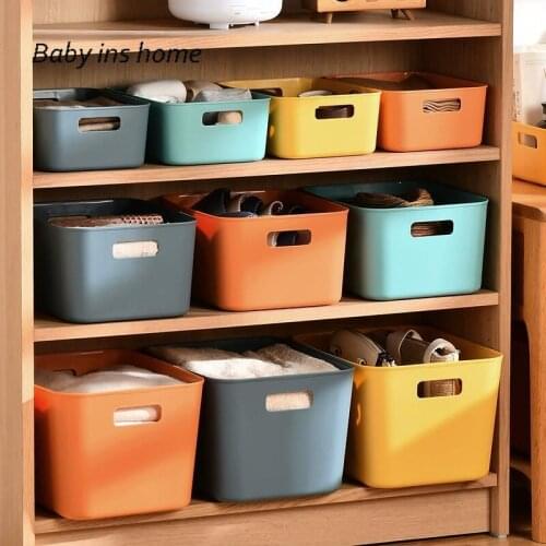 Plastic Home Office Bathroom Storage Box Grid Desktop Sundries Storage Box Makeup Organizer Cosmetic Closet Bin Case