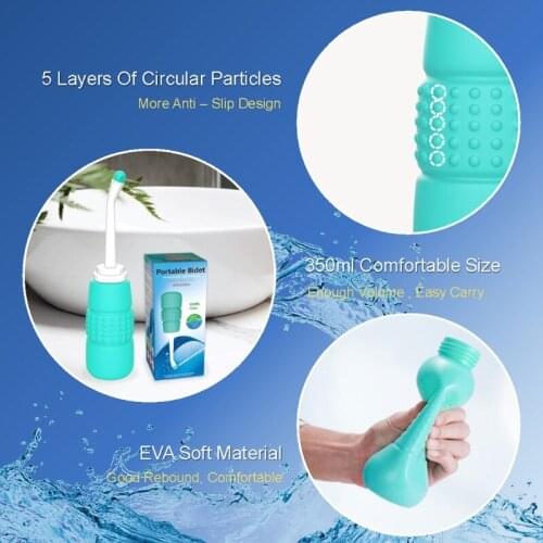 K1KA Portable Hand Press Bidet Cleaner Outdoor Bottle Packets Body Flusher Washing Personal Hygiene Cleaning Gadget Rinse
