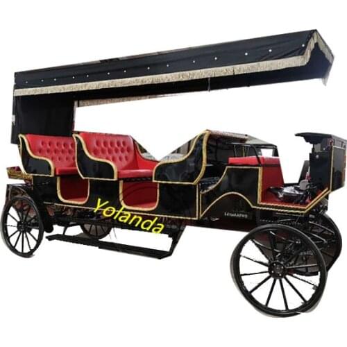 European Style Carriage Luxury Royal Cart for Sale/Wedding Horse Carriage Exported to America England Rickshaw