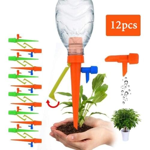 12/6pcs Auto Drip Watering Spikes Garden Flower Plants Irrigation Water System Saving Watering Irrigation Tool Kits