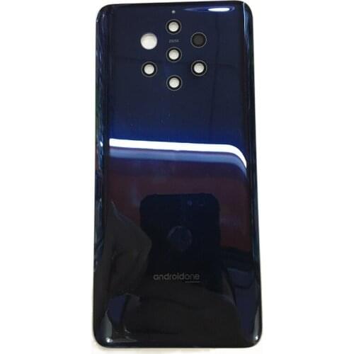 BINYEAE Glass Battery Cover For Nokia 9 Pureview Rear Housing Back Case With Logo