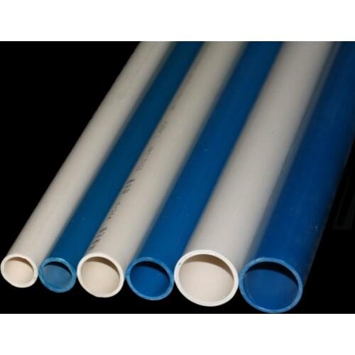 Blue/White PVC Pipe OD 20mm 25mm 32mm Agriculture Garden Irrigation Tube Fish Tank Water Pipe 48-50cm 1 Pcs