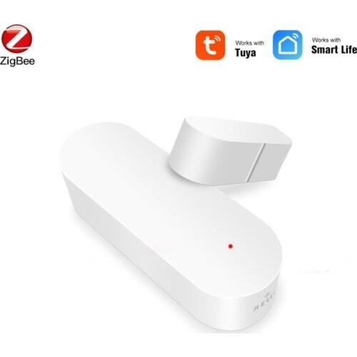 Tuya ZigBee Smart Door Window Sensor Door Magnetic Alarm Detector Smart Home Security Protection System APP Remote Monitor Alarm