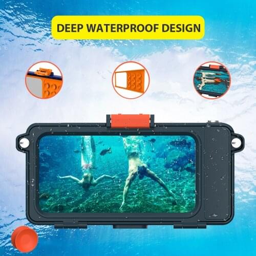 Swimming Underwater Camera Phone Universal Diving Waterproof Phone Case Snorkeling Rafting Paddling Camera Phone Waterproof Bag