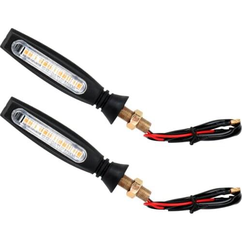 LEEPEE 1 Pair Moto Tail Brake Lights Motorcycle Turn Signals Flowing Water Lamp Indicator Blinker Flashing Running Lamp