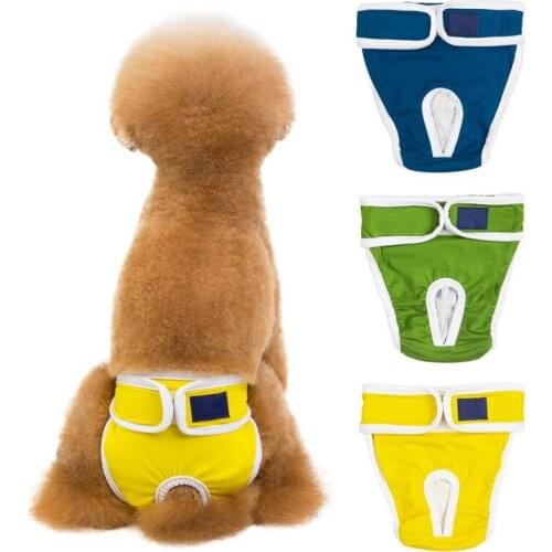 Female Dog Panties Reusable Sanitary Wraps Panties Menstruation Underwear Washable Puppy Diapers Pet Accessories