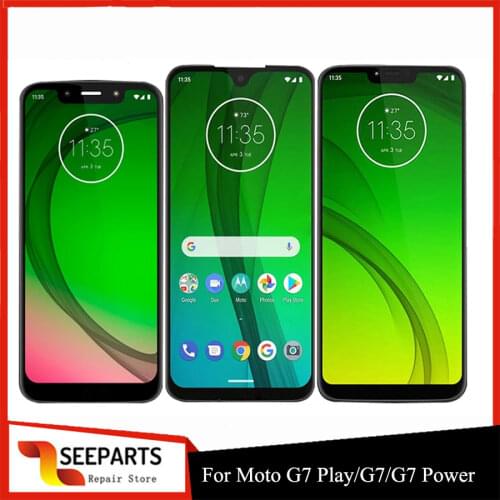 For Motorola G7 XT1962 LCD G7 Play Display Touch Screen Sensor Panel Digiziter Assembly For Moto G7 Power LCD G7 Plus