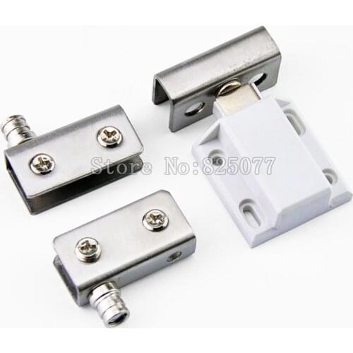 10Sets Stainless Steel Glass Pivot Door Hinges Clamps Kits for 5-8mm Glass Door JF1273