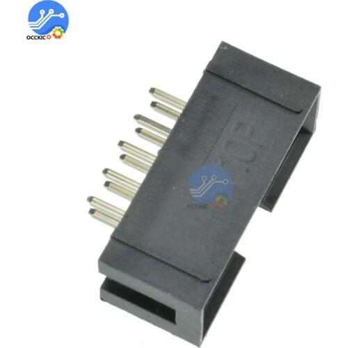 10 Pcs/lot DC3 10 Pin 2x5 Pin Double Row 2.54mm Pitch Straight Pin Male IDC Box Header Connector