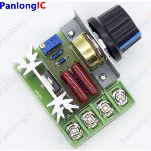10PCS NEW 25A 220V 2000W Speed Controller Regulator SCR Voltage Regulator Dimmers Thermostat Free Shipping