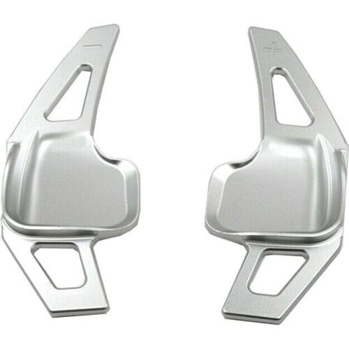 2 pieces GSD aluminium alloy Steering Wheel Shifter Gear Paddle Extension For BMW 3 5 Series F10 F30 Silver