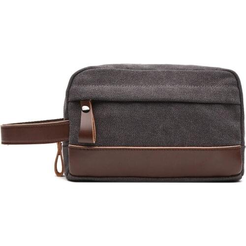 2021 Men Canvas Clutch Bag Daily Multi-pocket Storage Bag Male Portable Wallet Purses High Quality Unisex Handbag XA405M