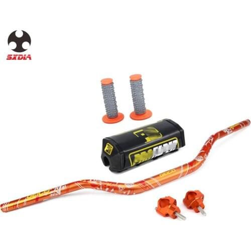 28mm Motorcycle CNC 1-1/8" Fat Bar Handlebar Grips Pads For KTM SX SXF XCW XCF EXC EXCF 125 150 200 250 300 350 400 450 500 530