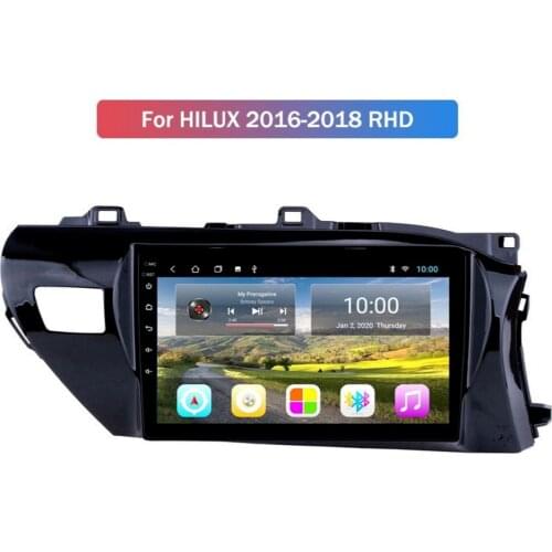 4G+64G Android 10.0 Car radio player forTOYOTA Hilux 2016- RHD Car Radio GPS Player With Wifi 4G AHD DSP IPS CARPLAY