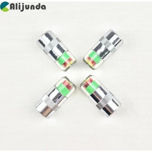 4PCS Tire Pressure Detecting Cap Visible Alarm Monitor Indicator Car Accessories for Geely Vision SC7 MK CK Cross Gleagle SC7 En