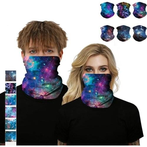 Star Joker Anime Balaclava Magic Scarf Headdress Outdoor Sports Headscarf Men Riding Hiking Mask Neck Leggings Bandana