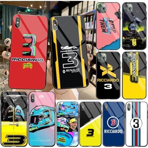 Australian Rider Daniel Ricciardo Phone Case Cover Hull Tempered Glass For iPhone 11 Pro XR XS MAX 8 X 7 6S 6 Plus SE 2020 case