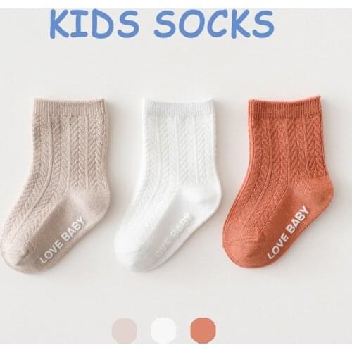 Kids Socks Baby Solid Cotton Beauty Candy Colors Warmers Socks Boys Girls Children Clothes