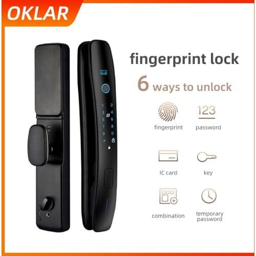 OKLAR Intelligent Fingerprint Door Lock Password Residence Smart Digital Door Lock Code IC card Door Lock For Home Office