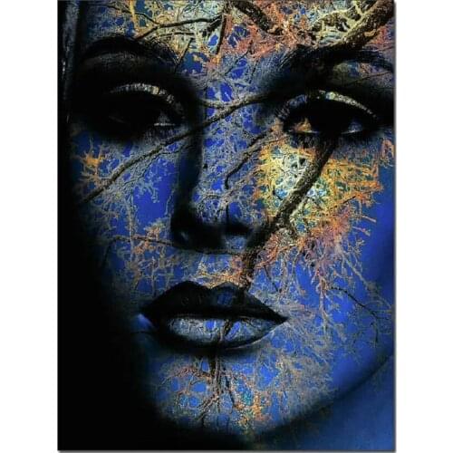 Figure Art Accessories Paint Embroidery Diamond Painting Abstract Woman Jewel Cross Stitch Mosaic Crafts XN1445