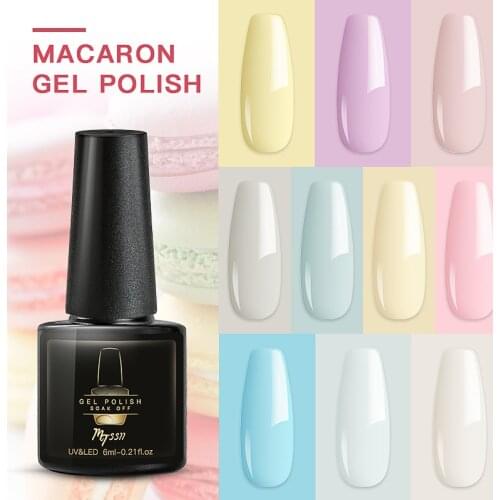Mtssii Gel Varnishes Gel Nail Polish For Manicure Varnish Hybrid Semi Permanent Top Base Of Nails Macaron Gel Polish