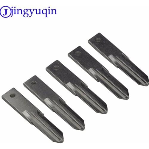 Jingyuqin 10PCS Car VAC102 Uncut Key Blade For Renault Key Shell Blank Replacement Flip Folding Remote Key Blade Blank