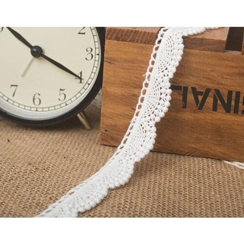 2cm wide-10yards/lot Diy Craft White Water soluble Embroidery Lace Trim Venise Lace Trim Lace Ribbon